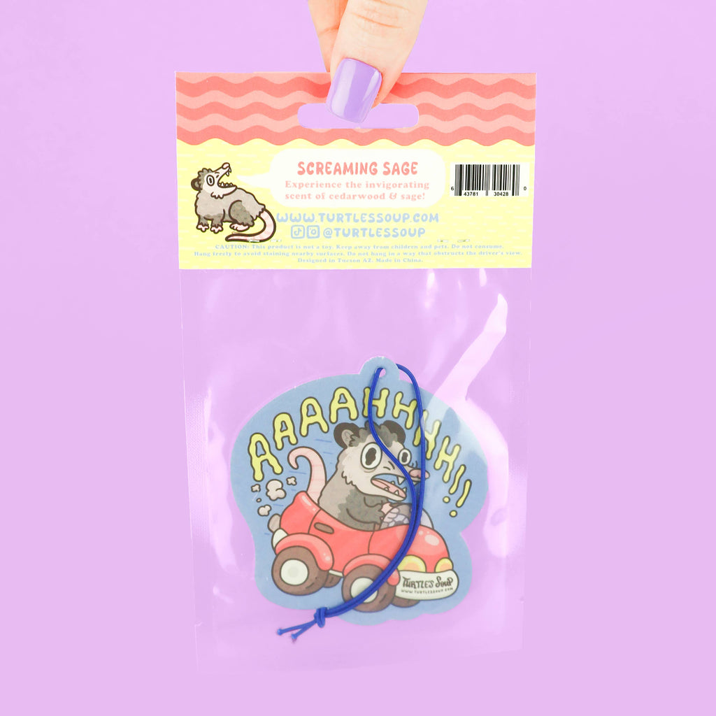 Panic Opossum Car Vehicle Scented Air Freshener