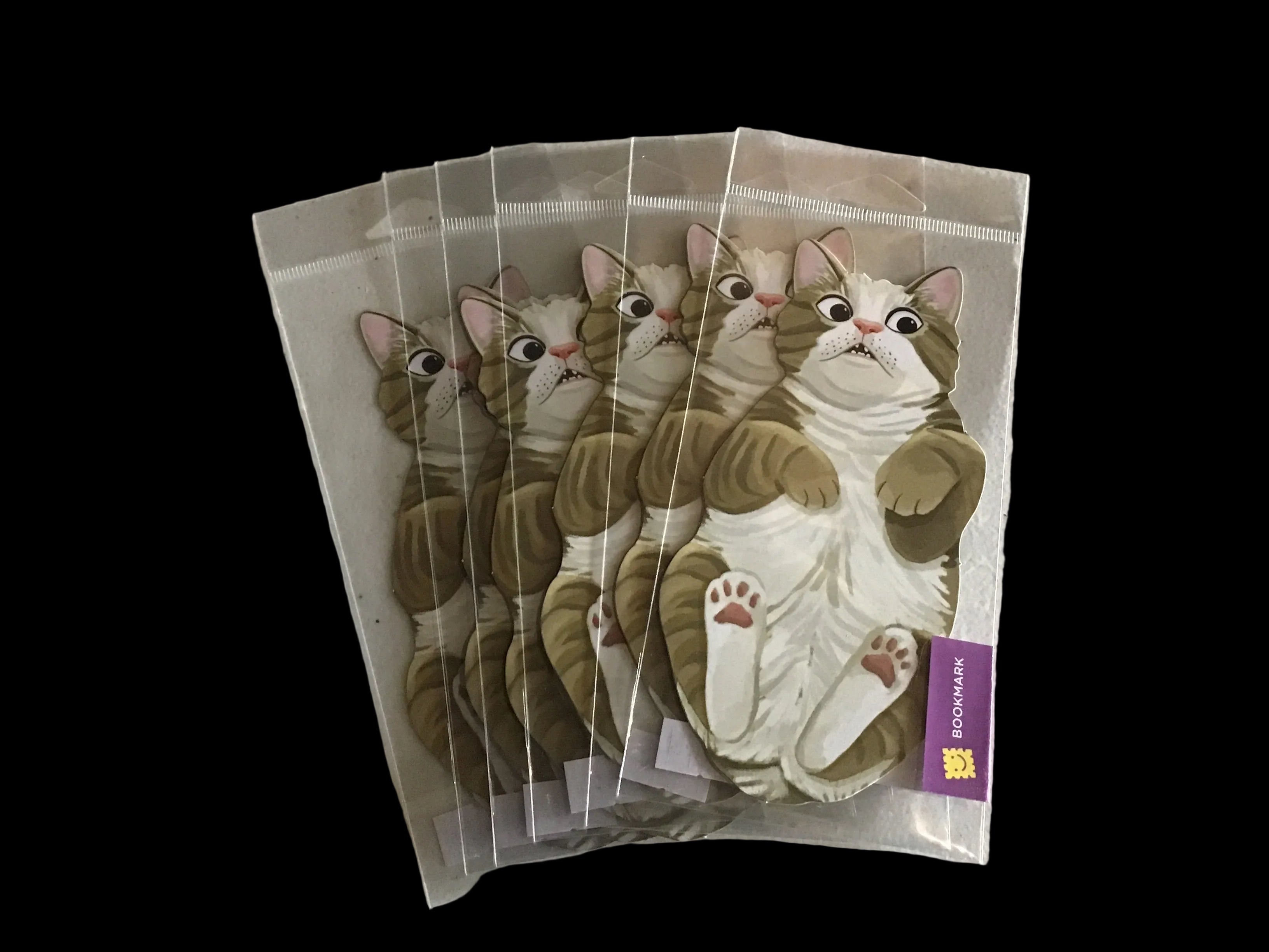 Chonky Cat Funny Die-Cut Bookmark