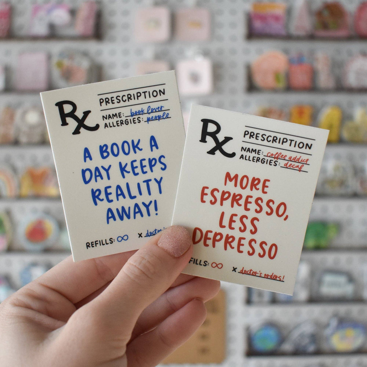 Book A Day Prescription Vinyl Sticker