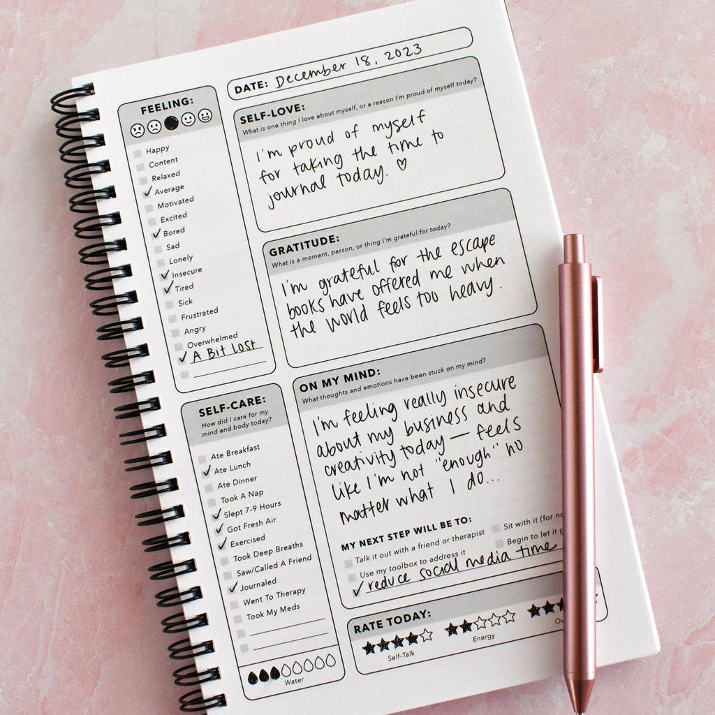 Take Care of Yourself Mental Health Journal | Undated