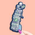 TBR Skeleton, Halloween, Bookish, Bookmark with Tassel