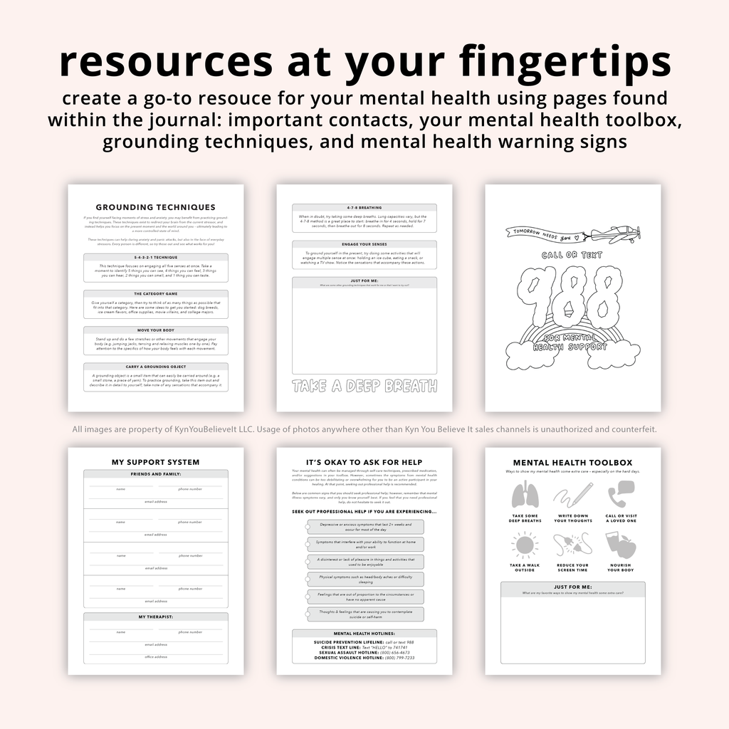I'll Unpack This In Therapy Mental Health Journal | Undated