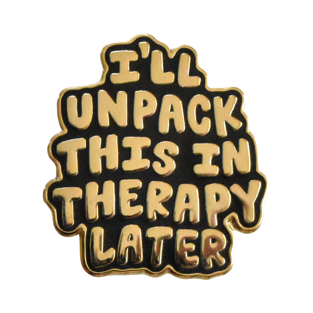 I'll Unpack This In Therapy Enamel Lapel Pin | 1-in