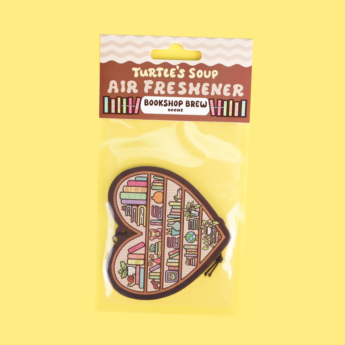 Heart Shaped Bookshelf Scented Air Freshener