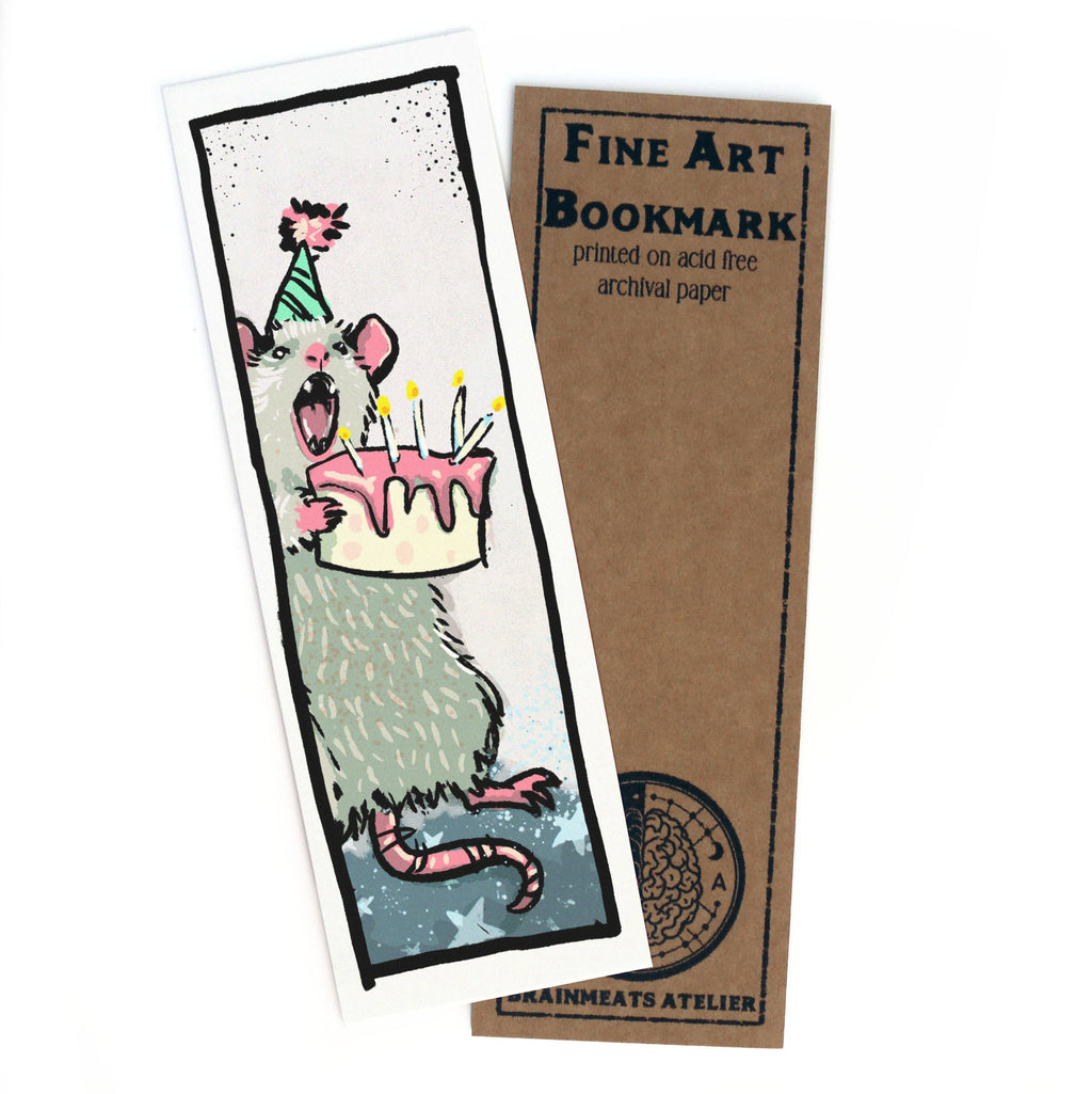 Mouse Party – Birthday or Celebration Fine Art Bookmark