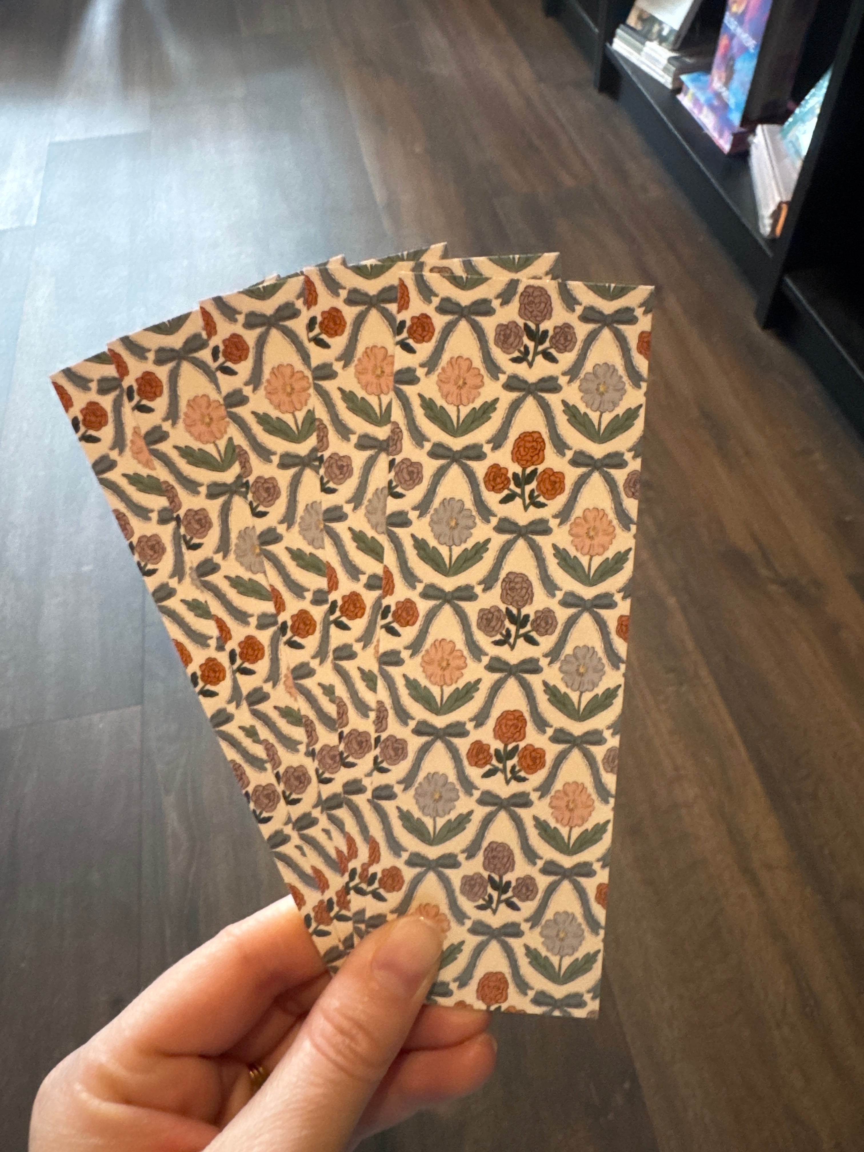 Flowers and Bows Bookmark