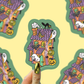 Haunted Bookstore Reading Ghosts Vinyl Sticker