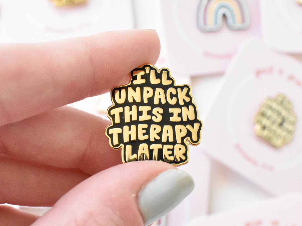 I'll Unpack This In Therapy Enamel Lapel Pin | 1-in