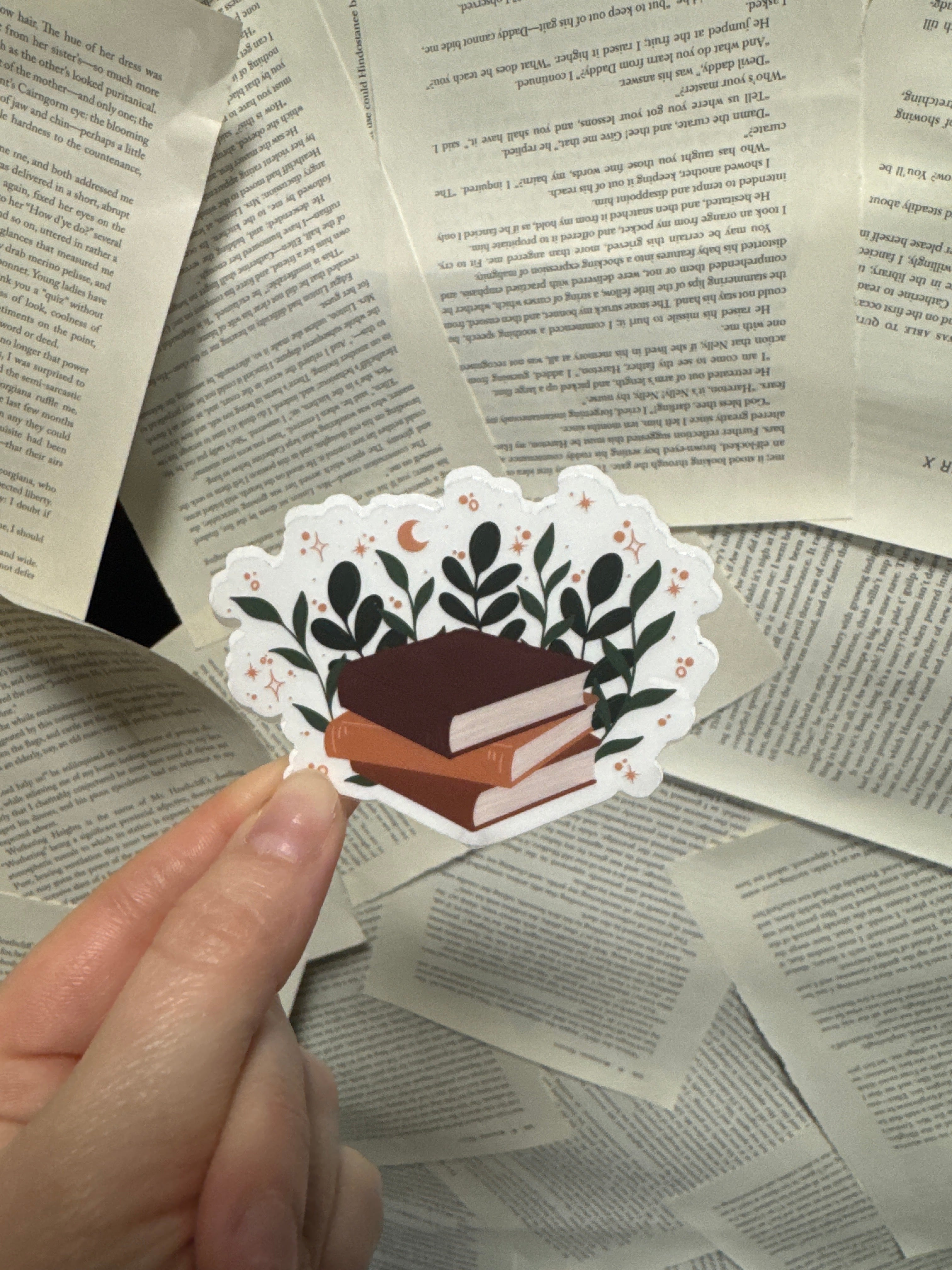 Book Stack Sticker