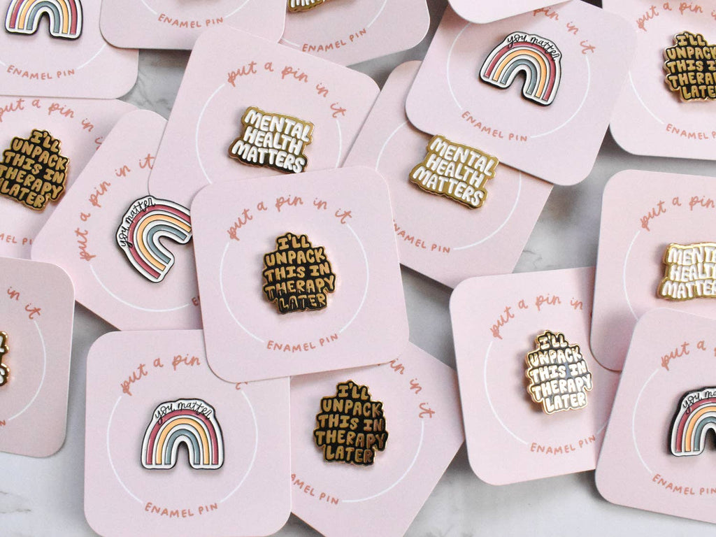 I'll Unpack This In Therapy Enamel Lapel Pin | 1-in