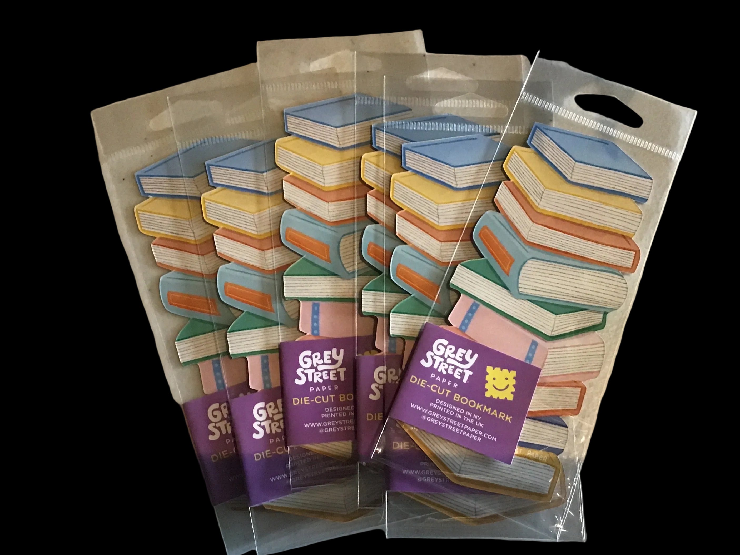 Book Stack Die-Cut Bookmark