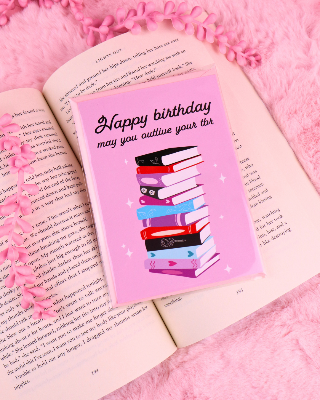 May You Outlive Your TBR Bookish Birthday Card