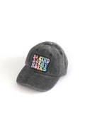 Be Kind and Stay Weird pastel rainbow Patch Baseball hat