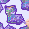 Louisiana Map Pelican State New Orleans Decal Vinyl Sticker