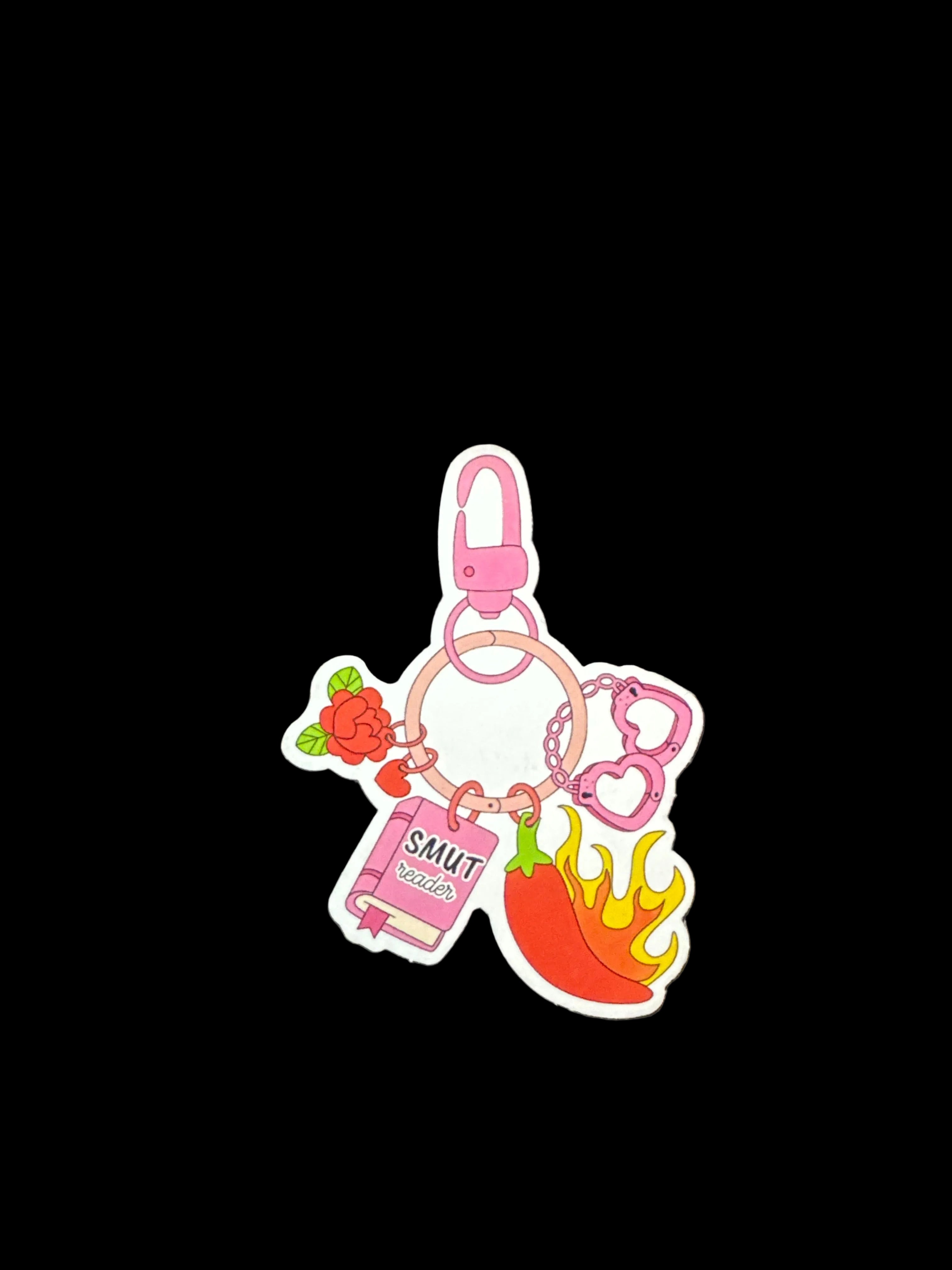 Smut Reader Keychain Sticker