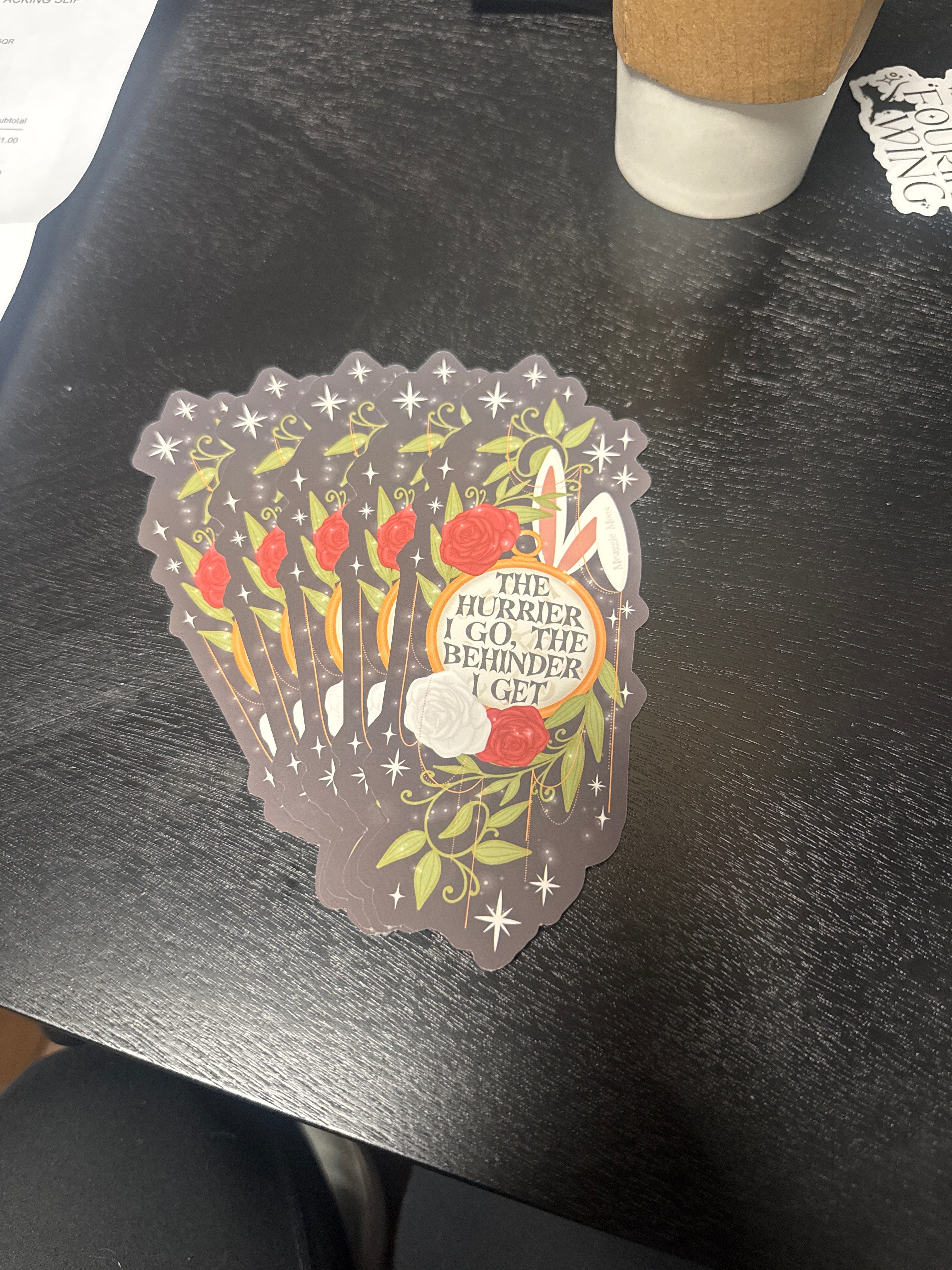 Meaggie Moos Alice in Wonderland Die Cut Bookmark