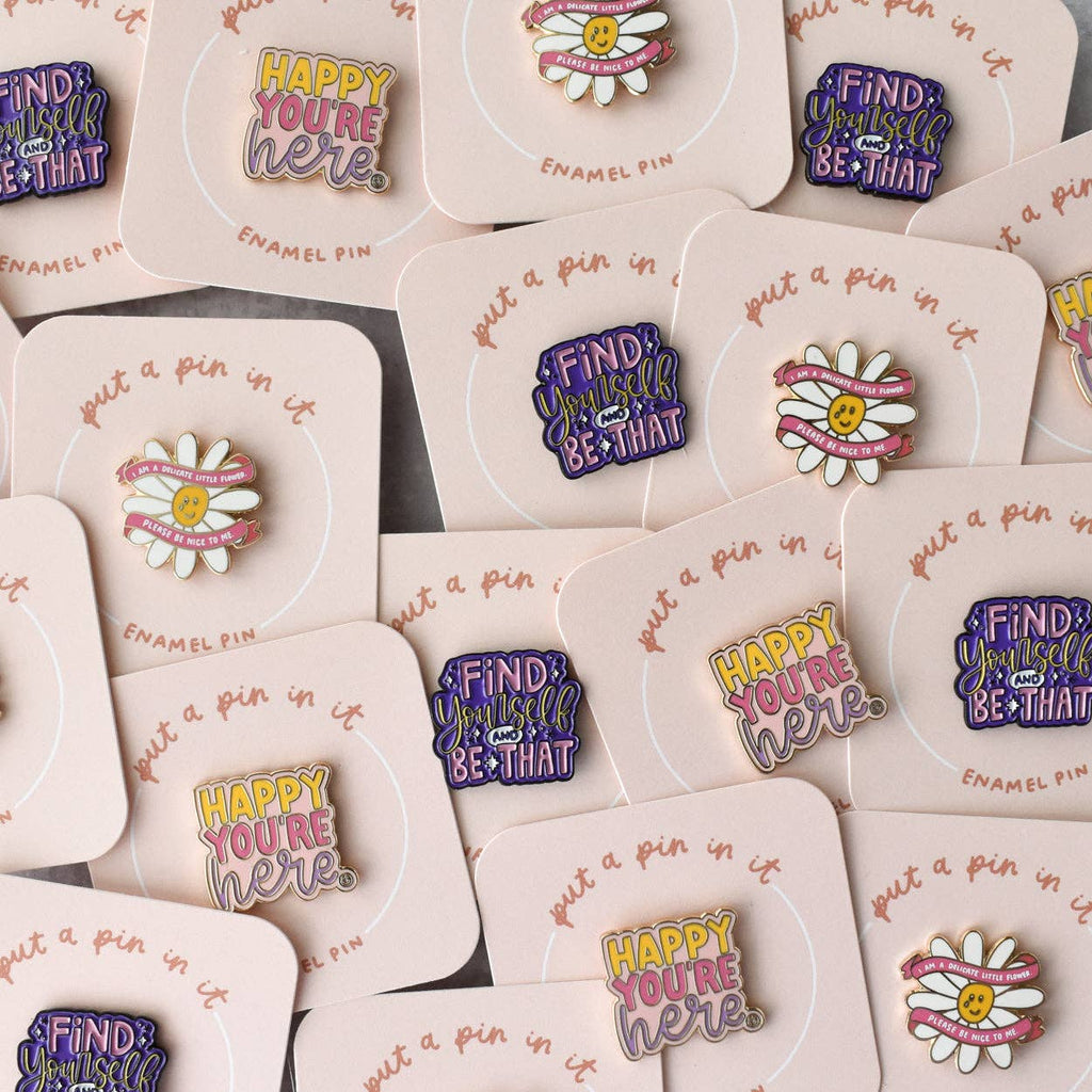 Find Yourself and Be That Enamel Lapel Pin | 1-in