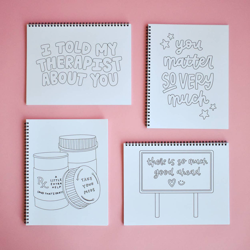 Mental Health Coloring Book | Self-Care and Emotions
