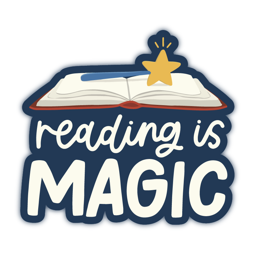 Reading is Magic Vinyl Sticker