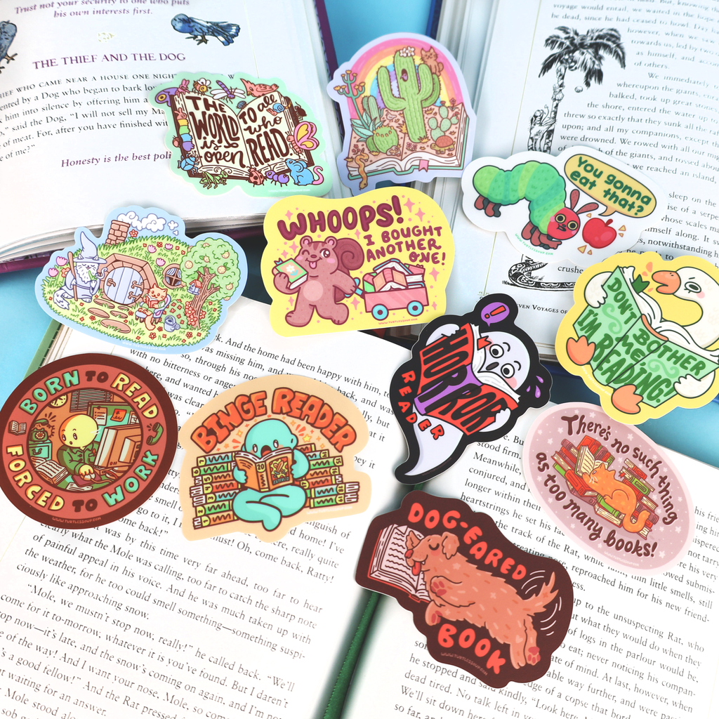 The World Is Open | Read | Books | Art | Vinyl Sticker