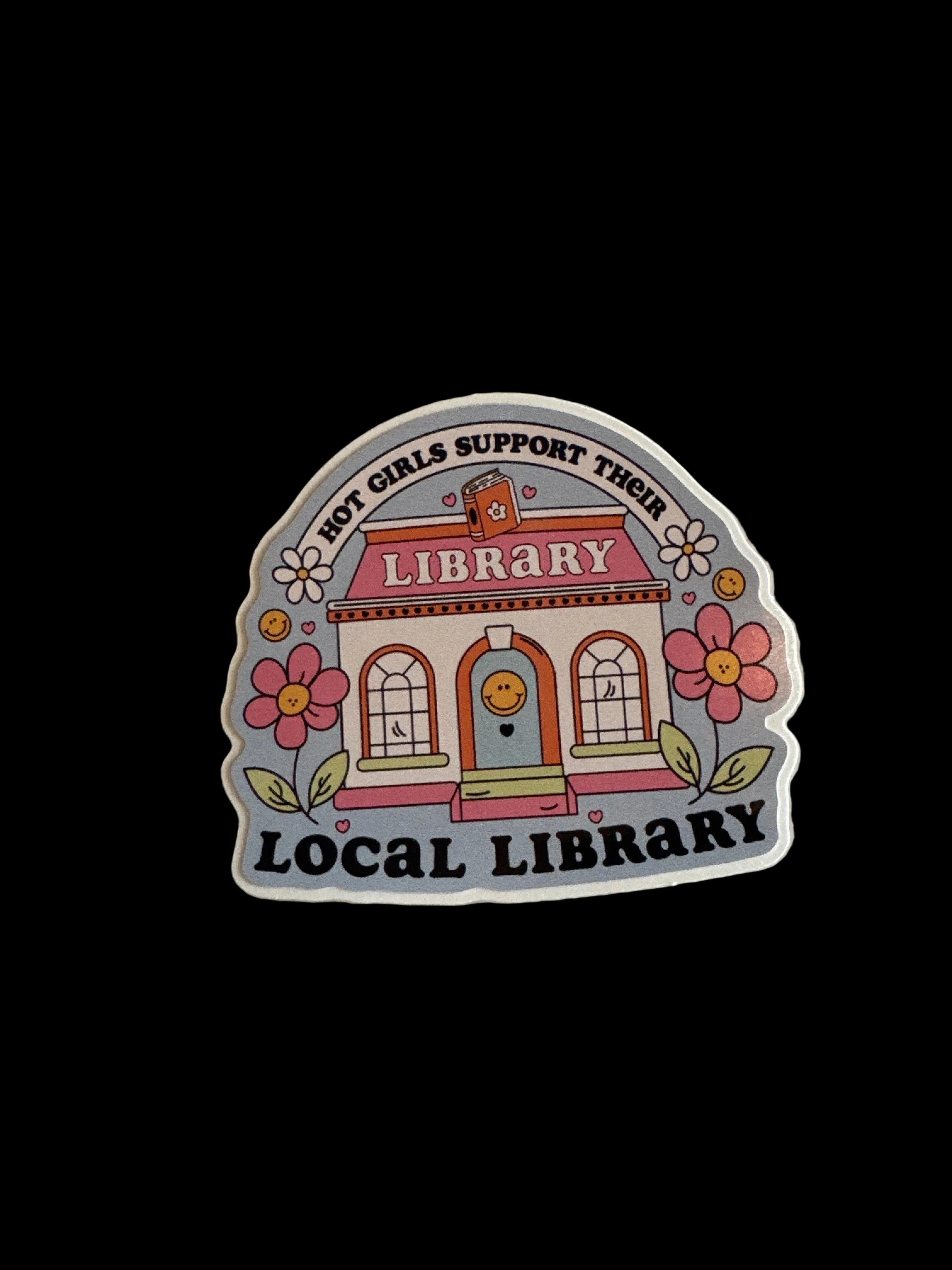 Hot Girls Support Their Local Library Sticker
