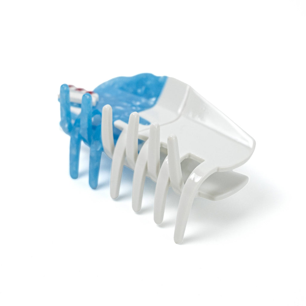 Blue Snowball Hair Claw Clip - Louisiana Sno-Ball Clip