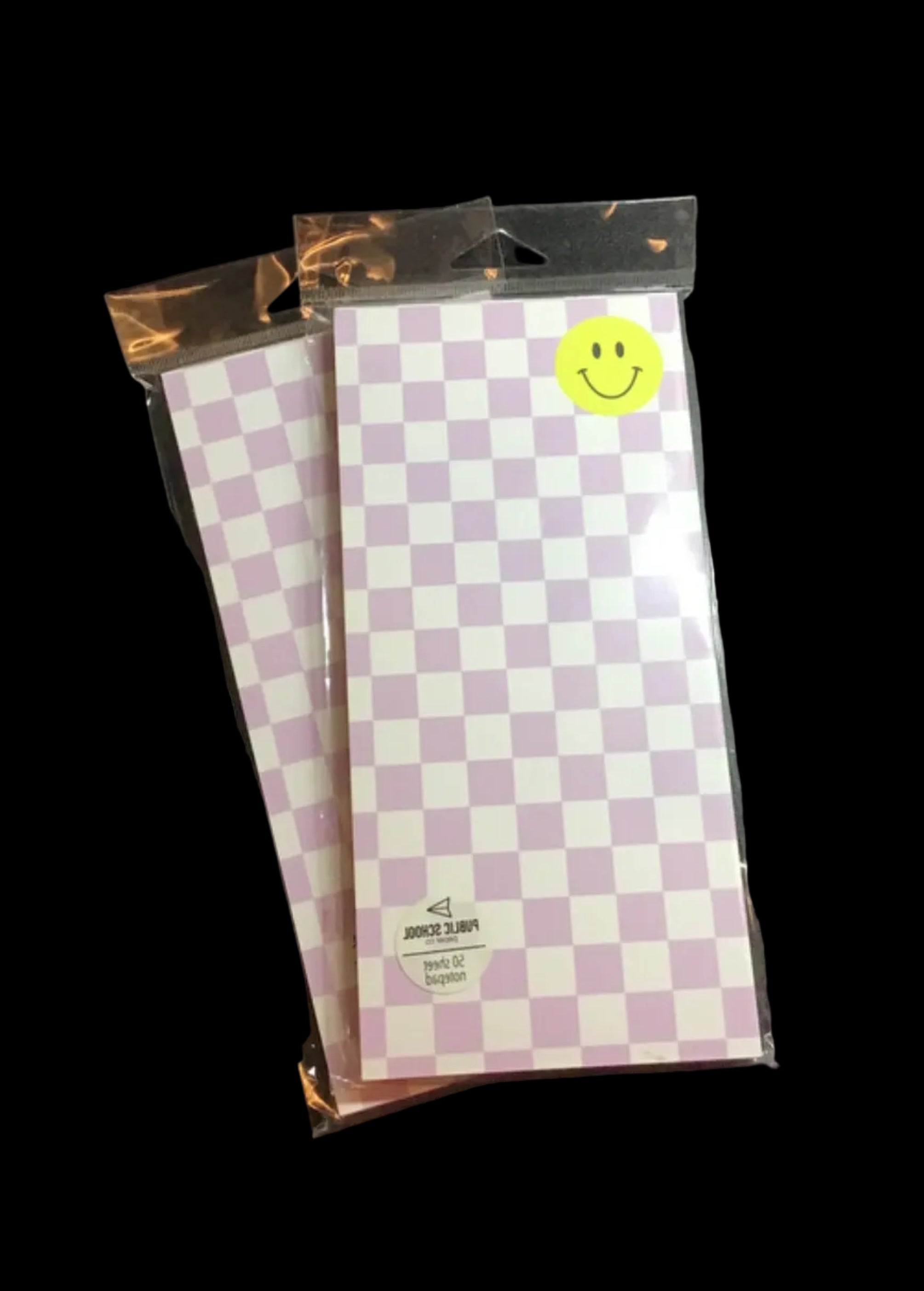 Purple Checkered Notepad