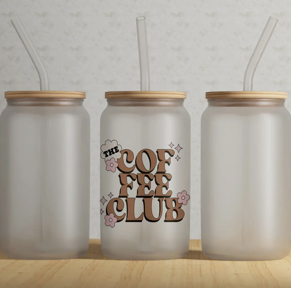 The Coffee Club Frosted Glass Cup