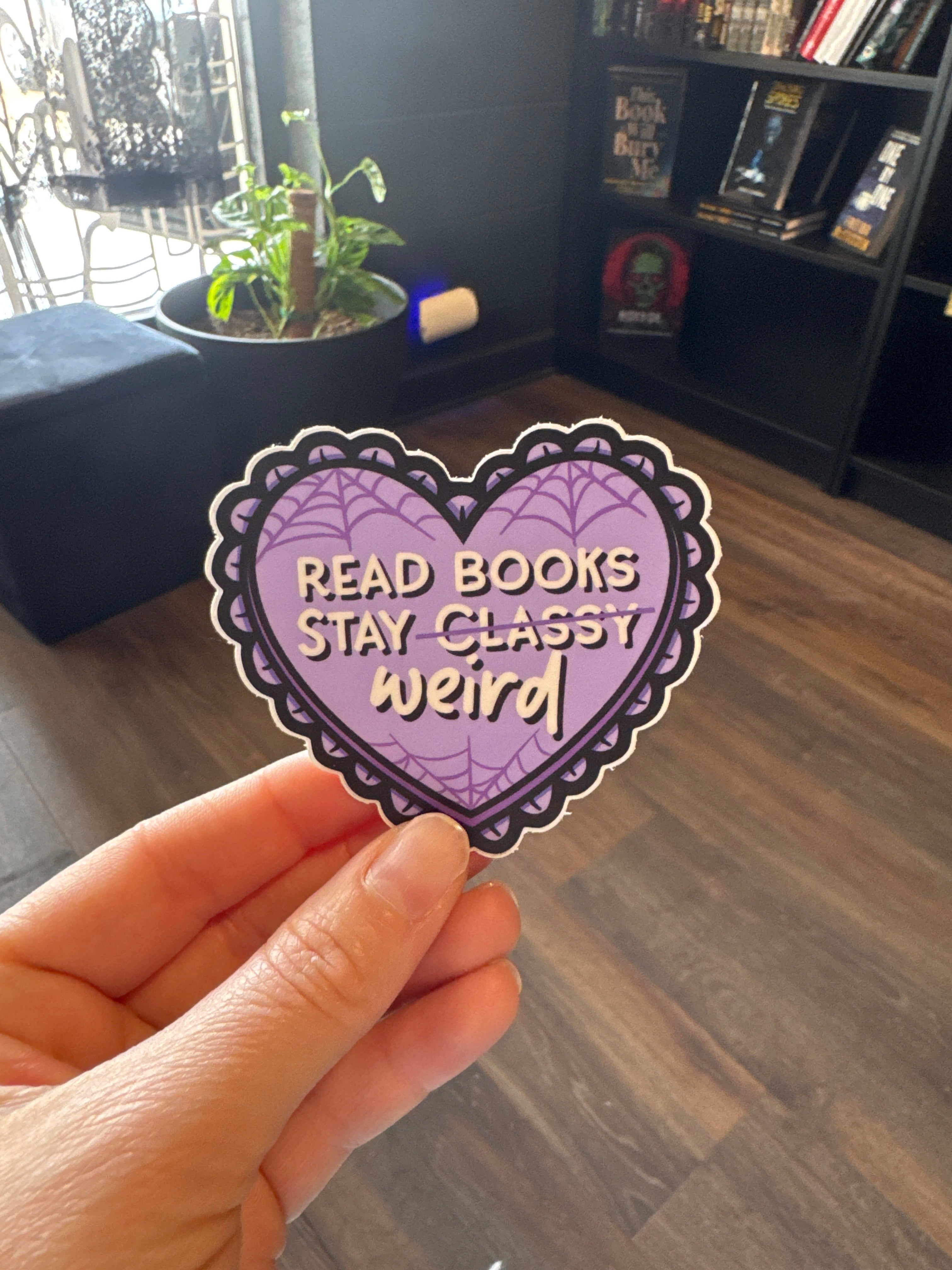 Read Books Stay Weird Sticker