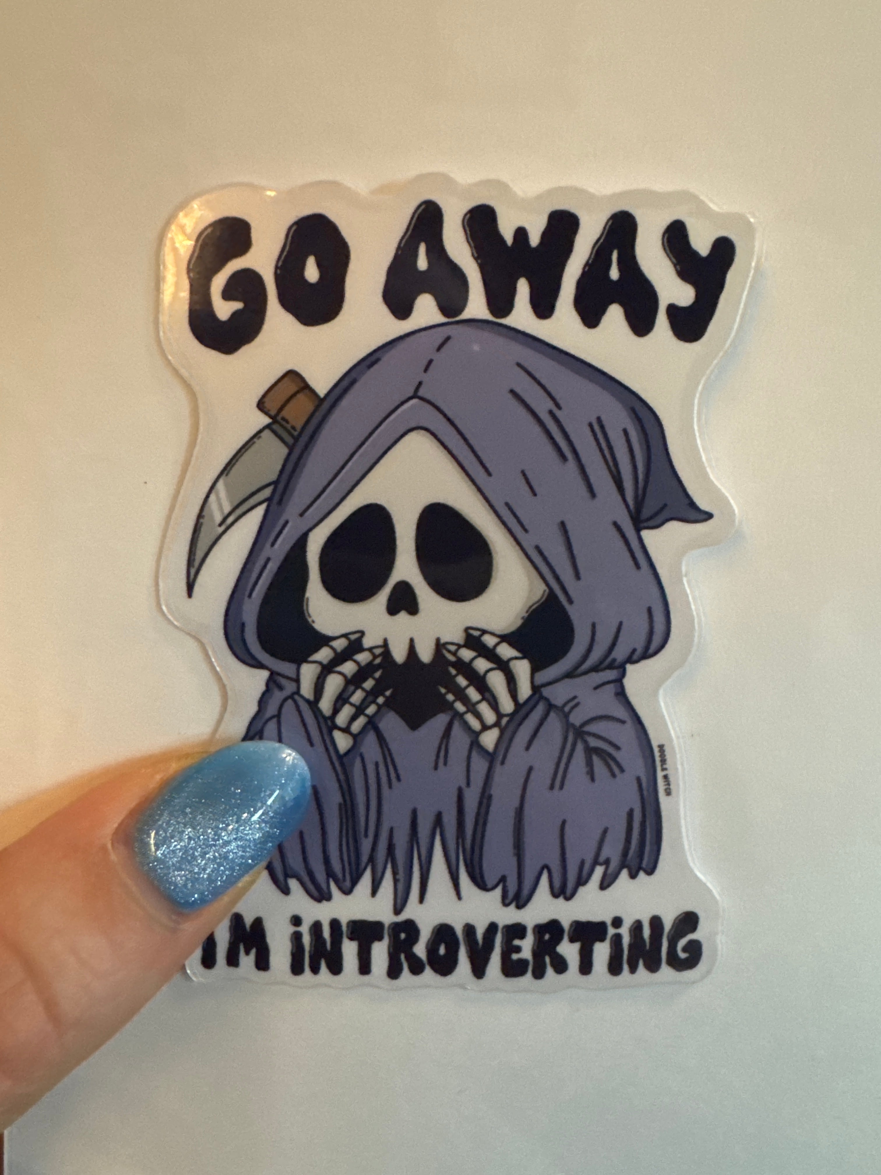 Go Away I’m Introverting Sticker