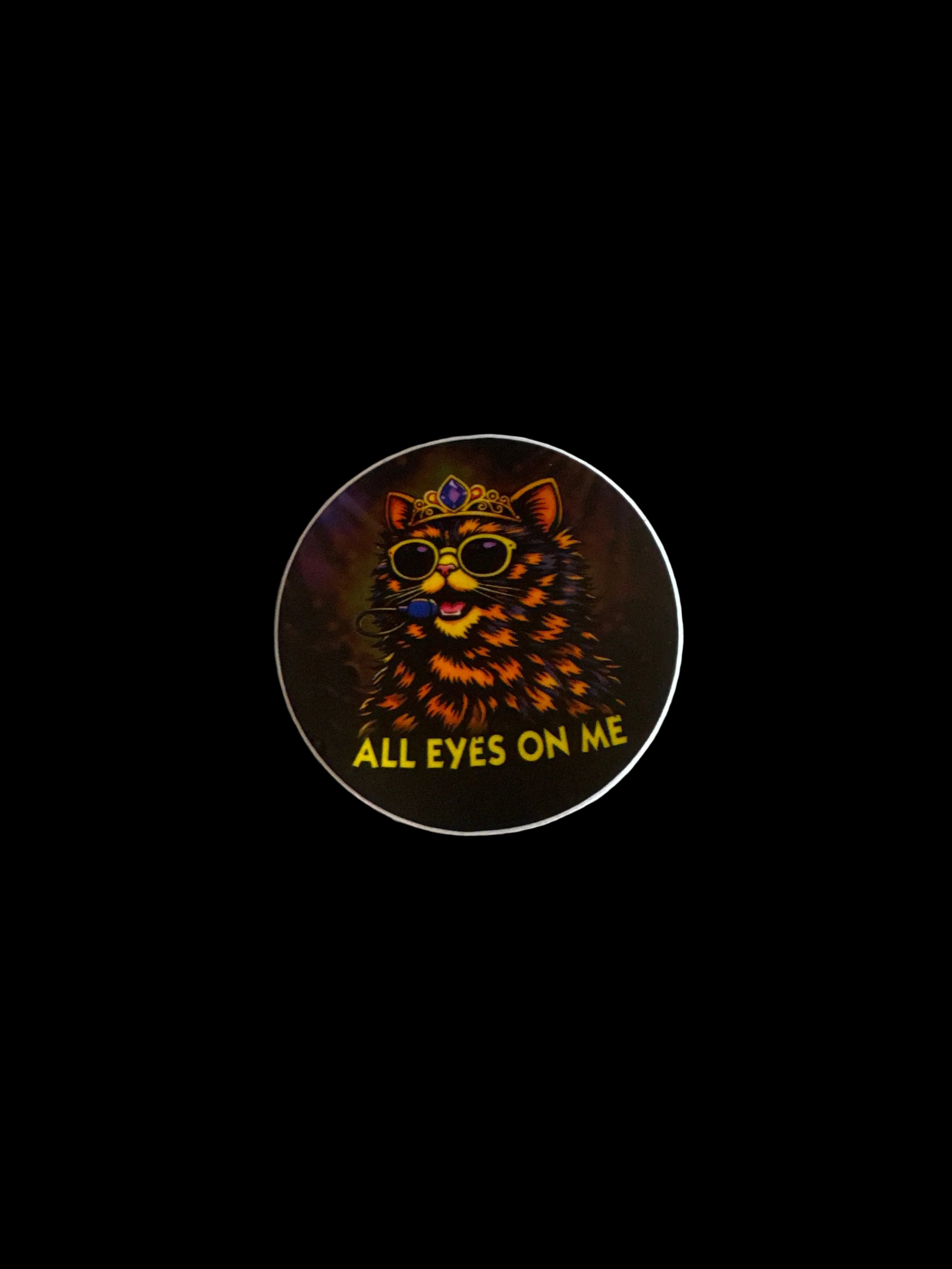 All Eyes On Me Princess Donut Vinyl Sticker