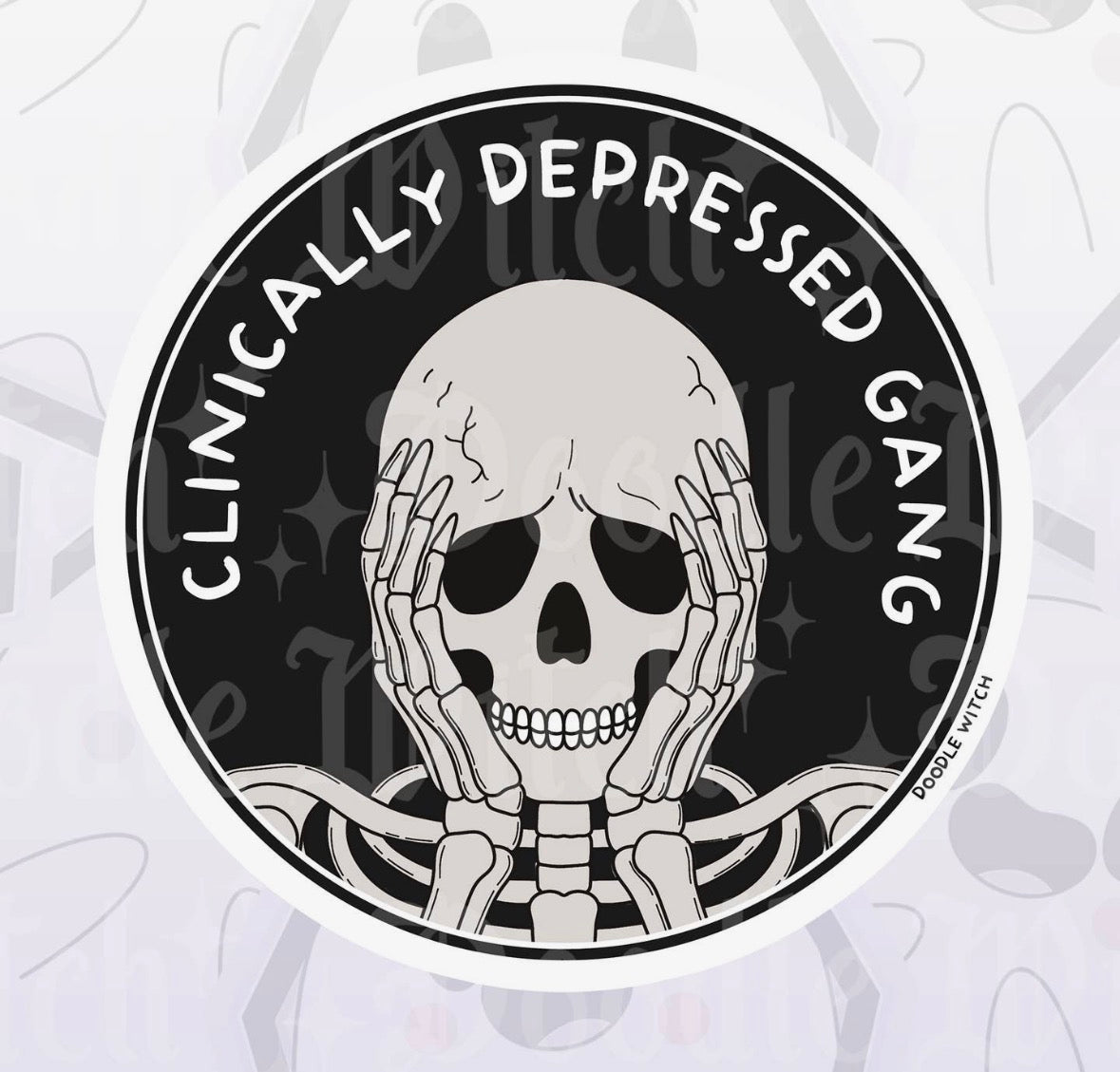 Clinically Depressed Gang Sticker
