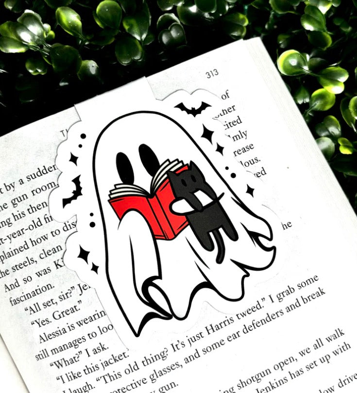 Reading Ghostie Magnetic Bookmark