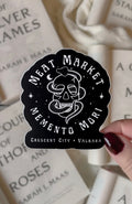 Meat Market Crescent City Waterproof Sticker | Black | Crescent City | SJM | 3"x2.6"