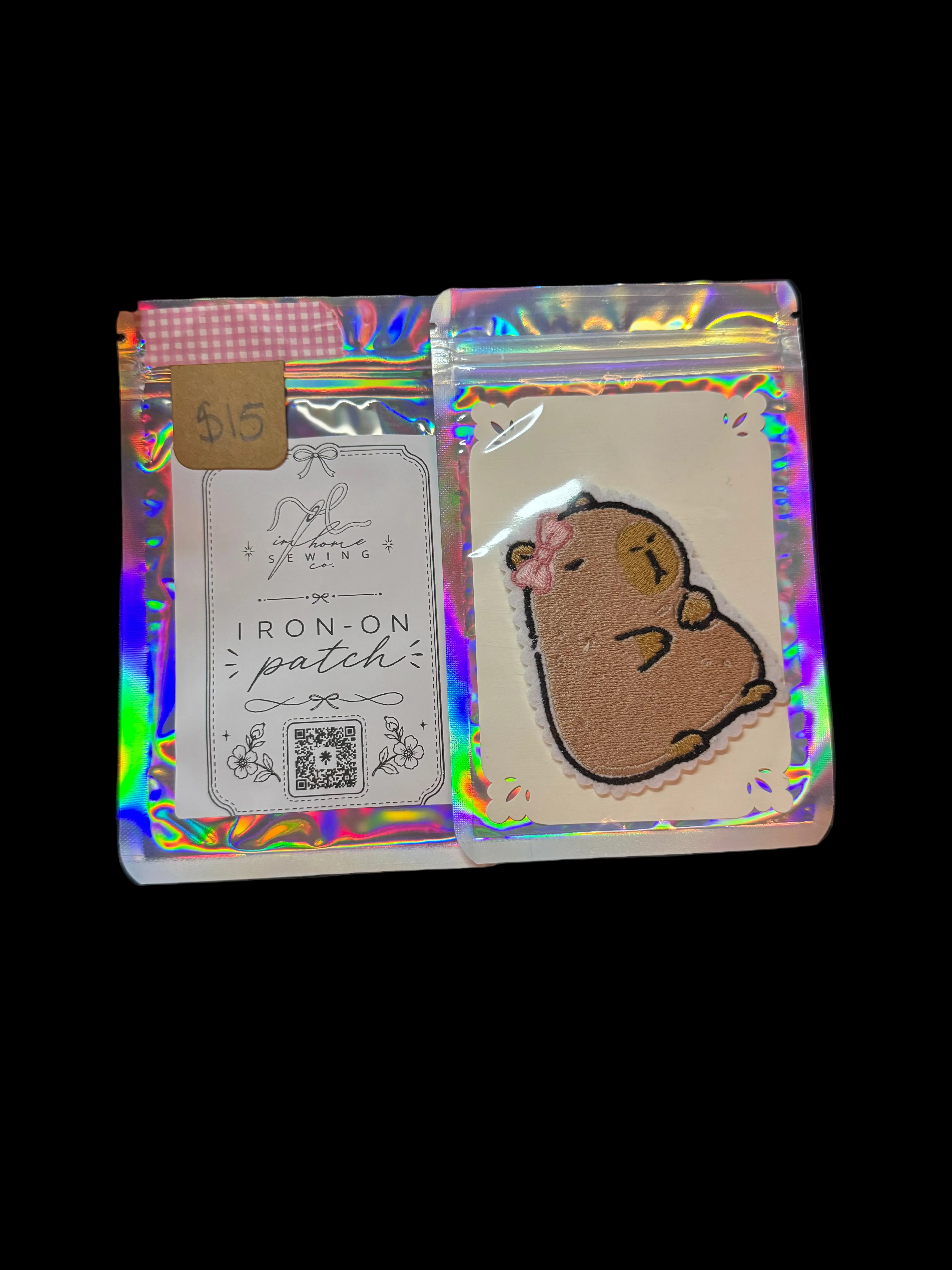 Capybara Iron-On Patch