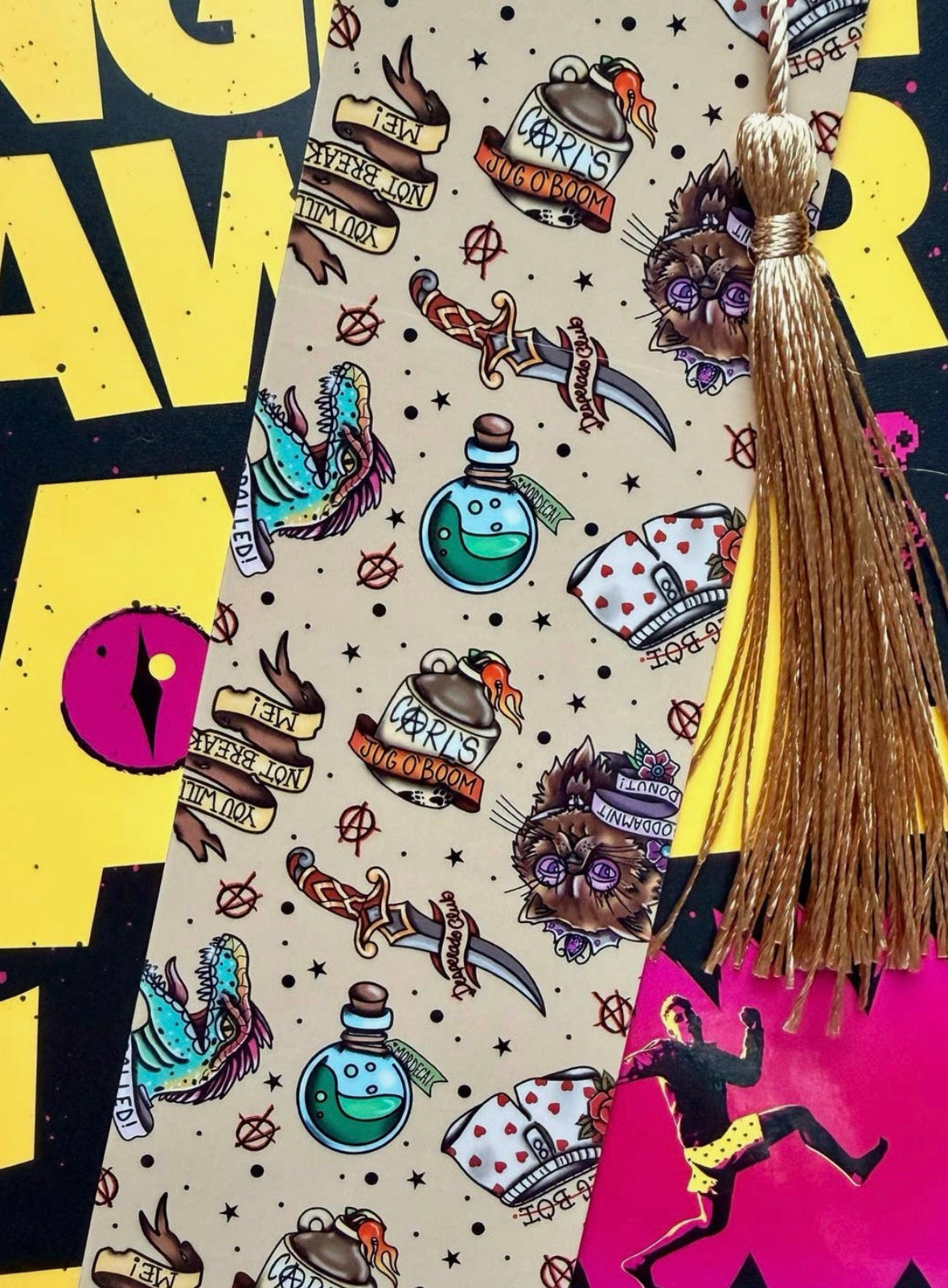 Dungeon Crawler Carl Tattoo Flash Bookmark