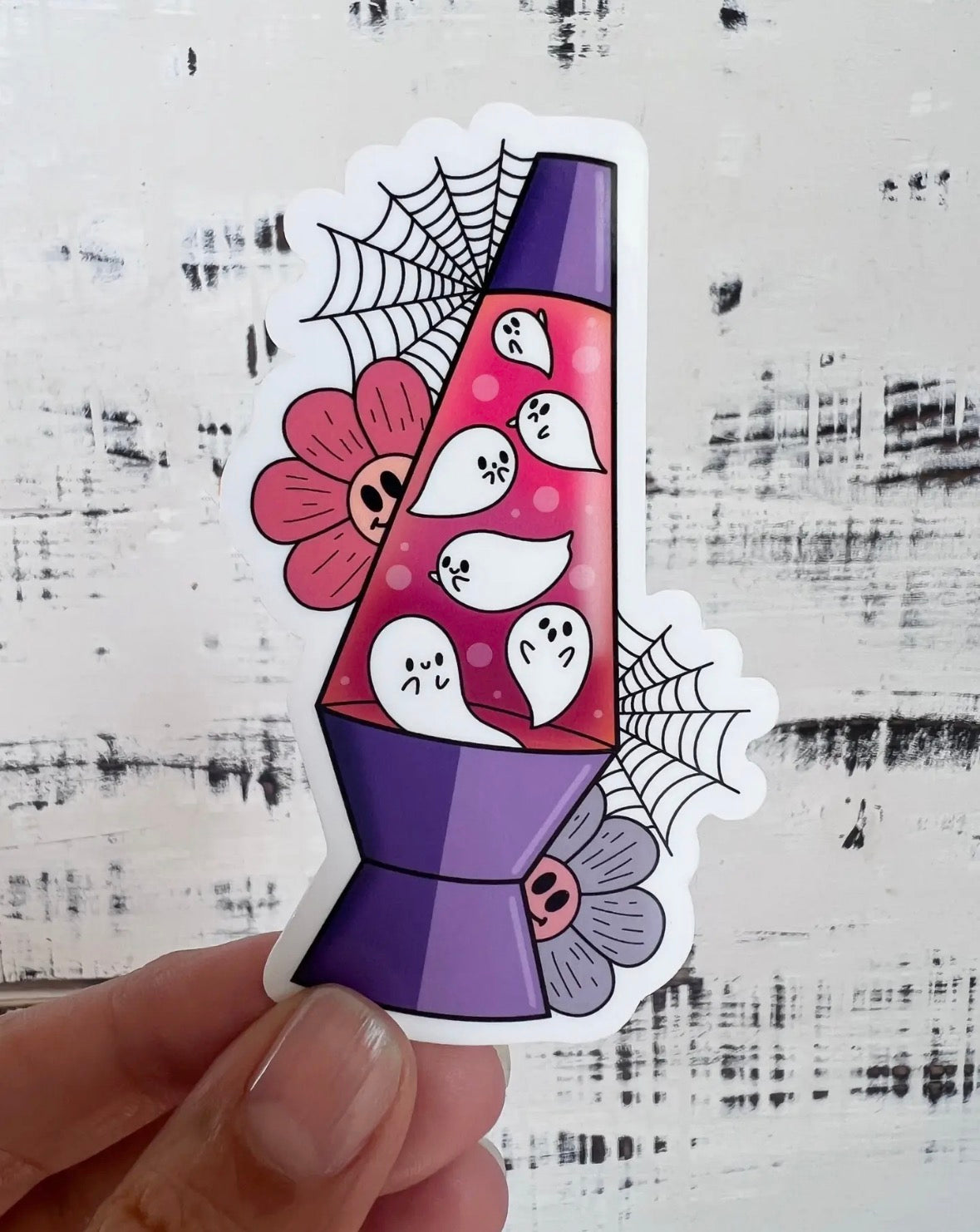 Lava Lamp Ghost Sticker