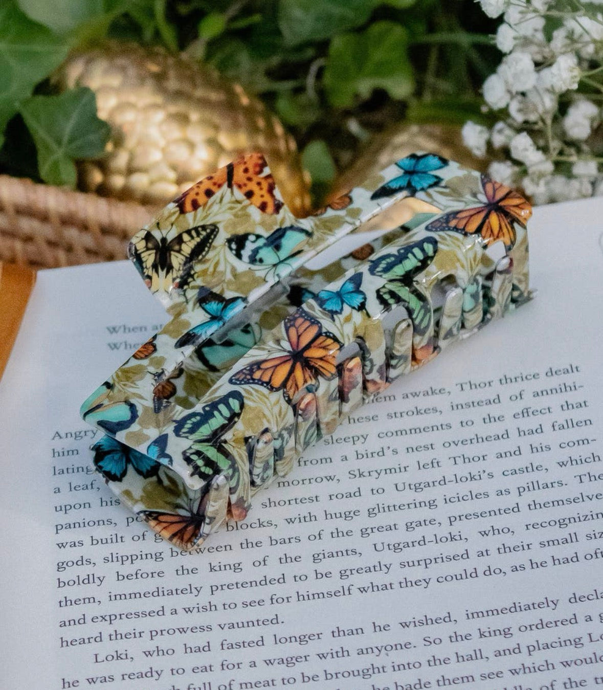 Butterfly Fields Claw Clip