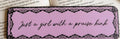 Just A Girl With A Praise Kink Bookmark