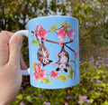 Baby Opossums and Dogwood Ceramic Mug