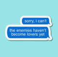 The Enemies Haven’t Become Lovers Yet Sticker
