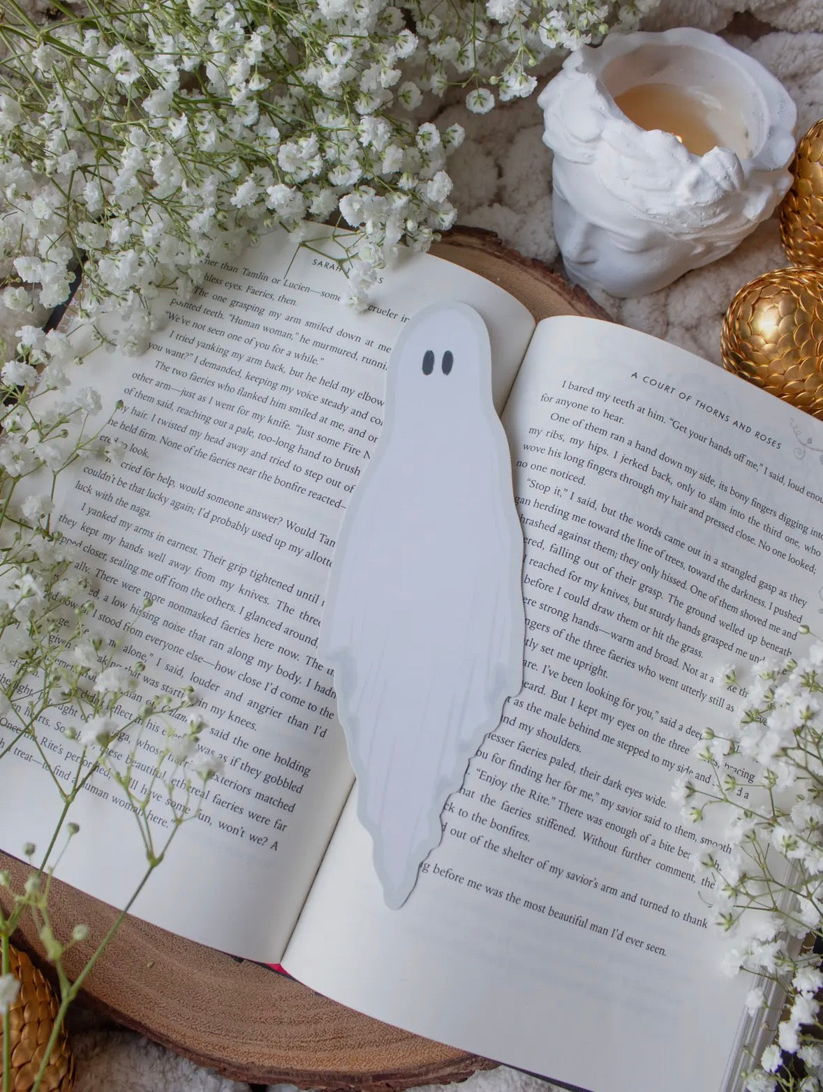 Ghost Die Cut Bookmark