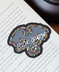 Meaggie Moos Book Dragon Sticker | Colorful Charcoal | 3x2.4