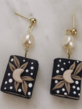 Moon Book Earrings