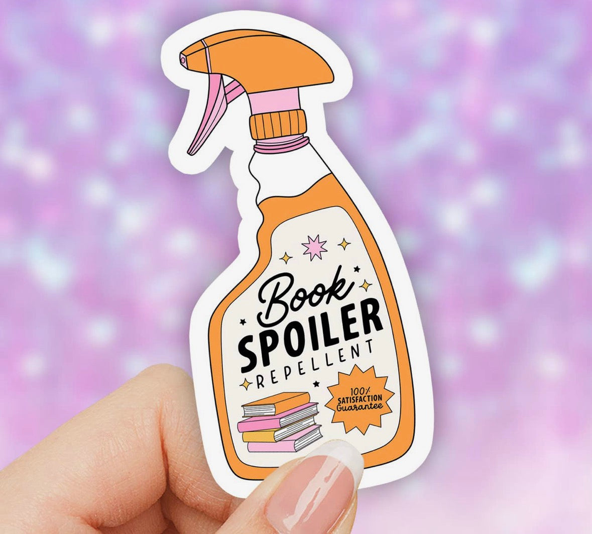 Book Spoiler Repellent • Sticker