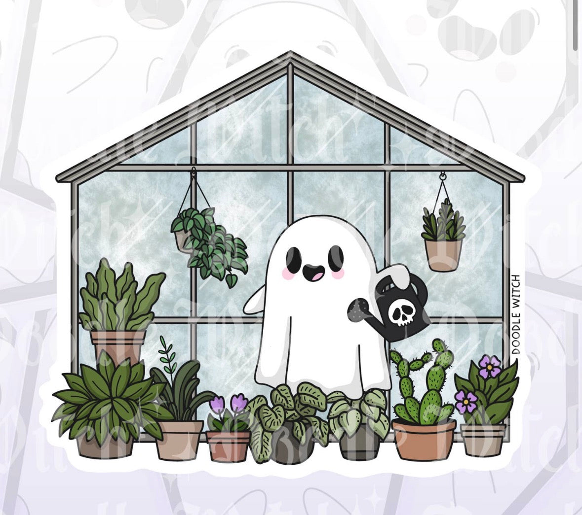 Greenhouse Ghost Sticker