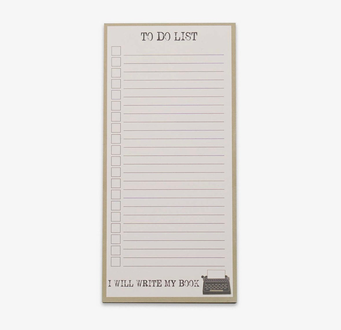 I Will Write My Book To Do Memo Pad