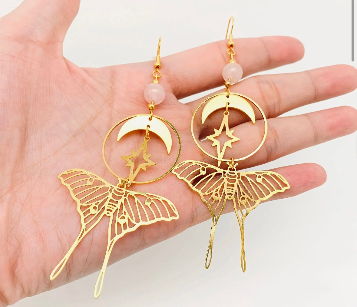 Stars and Moon Moths Bohemian
Earrings