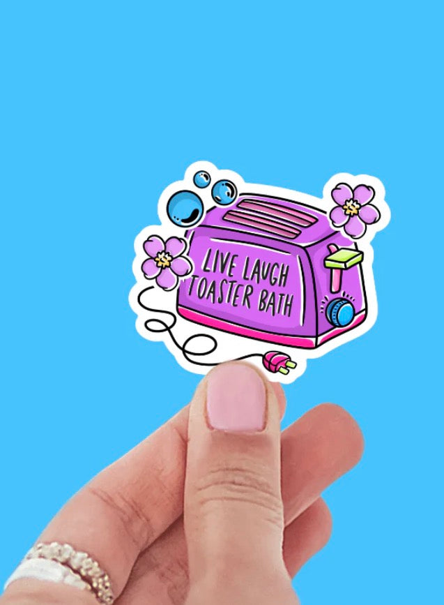 Toaster Bath Sticker