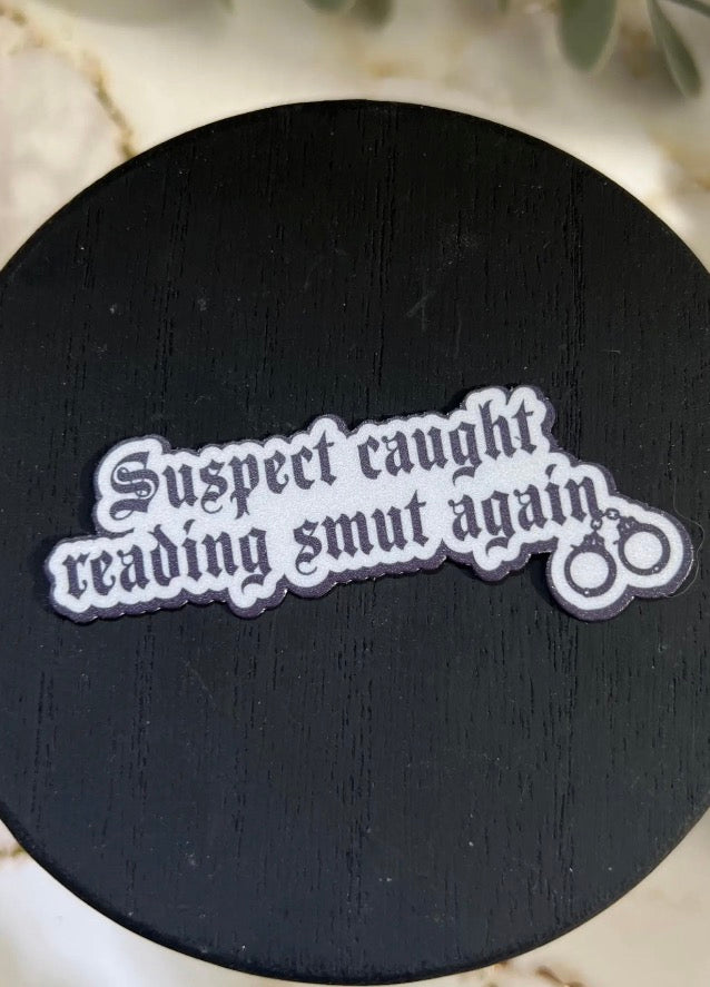 Suspect caught reading smut again Sticker
